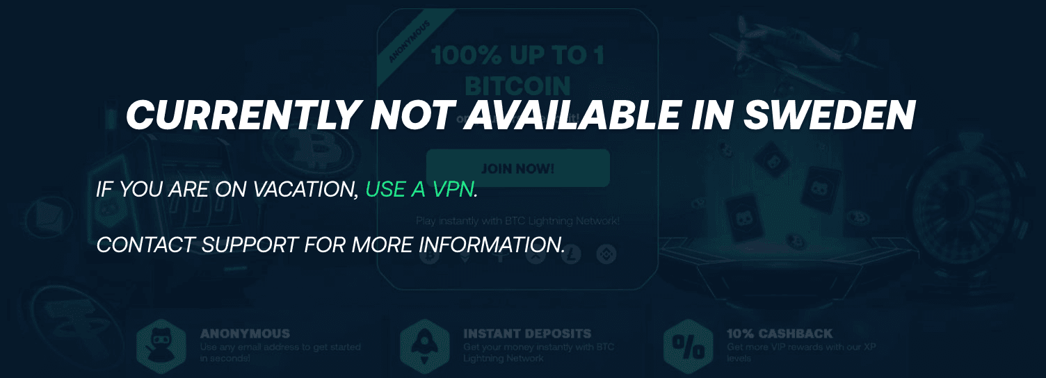 Betpanda är blockad för svenska spelare