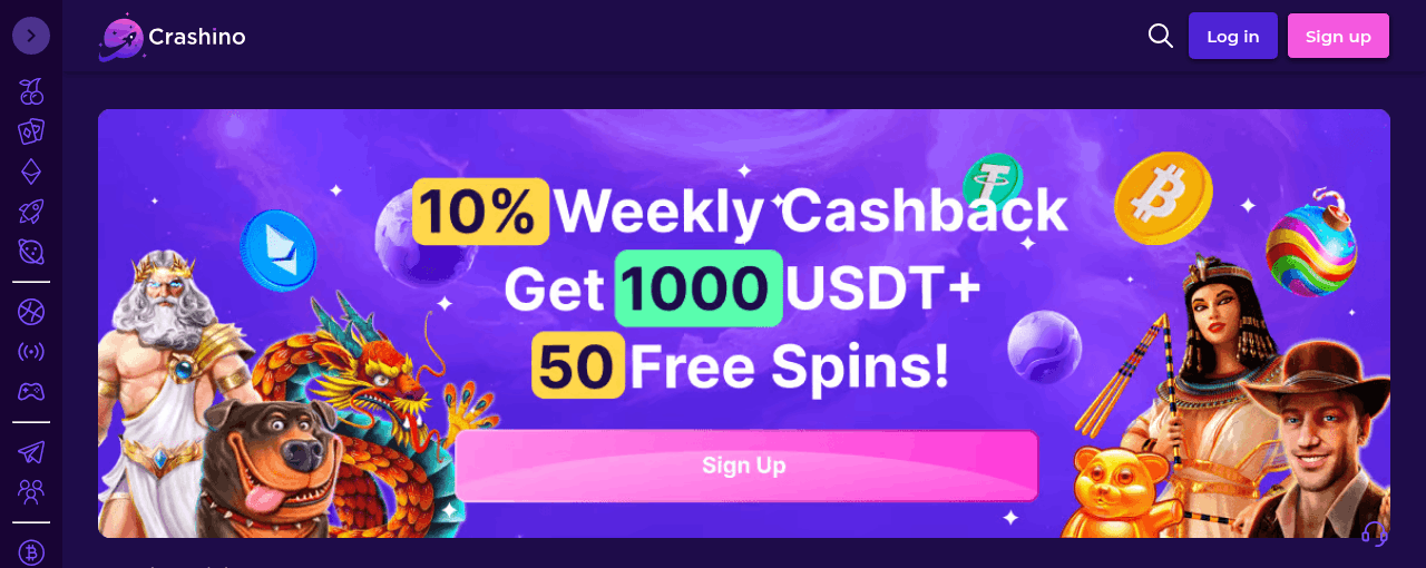 crashino startsida