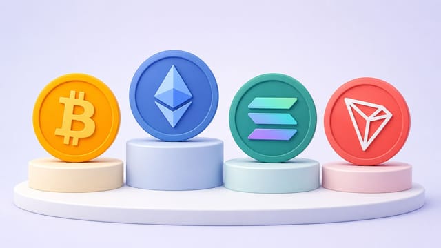 Vilken blockkedja är bäst för casinospel? Guide till BTC, ETH, Solana & Tron